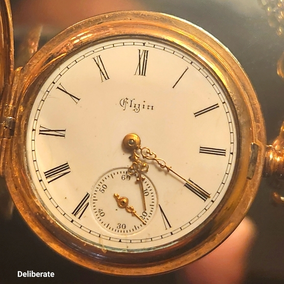 Elgin Gold Pocket Watch - Picture 1 of 12